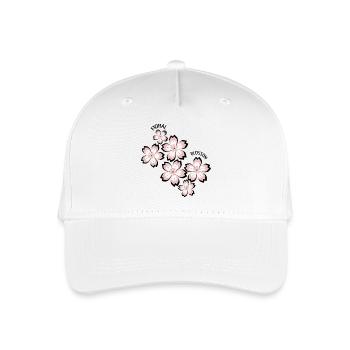 Blumige Blüte - Kinder Bio Basecap - Weiß - Vorne