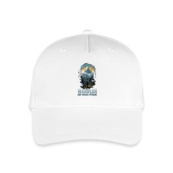 Wandern auf neuen Pfaden - Kinder Bio Basecap - Weiß - Vorne