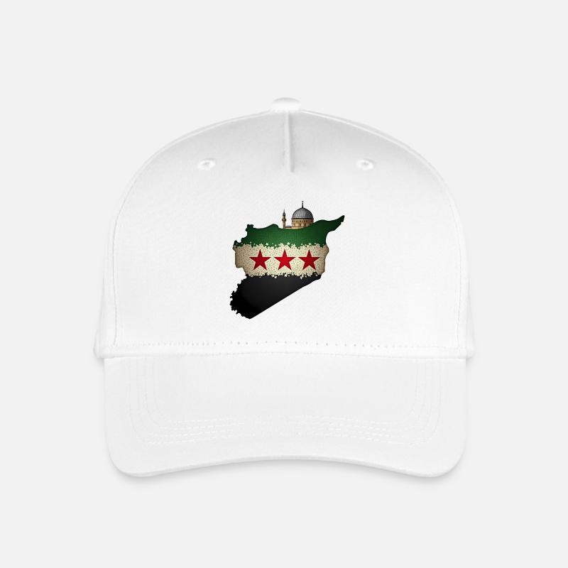 flagge syrien - Freies Syrien Flagge - Kinder Bio Basecap - Weiß