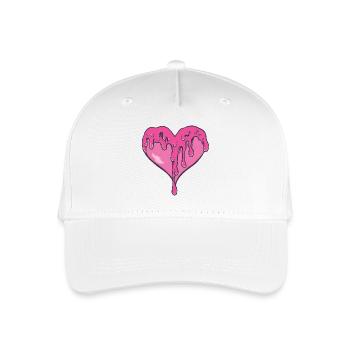 Melting Heart - Organic Kids’ Baseball Cap - white - Front