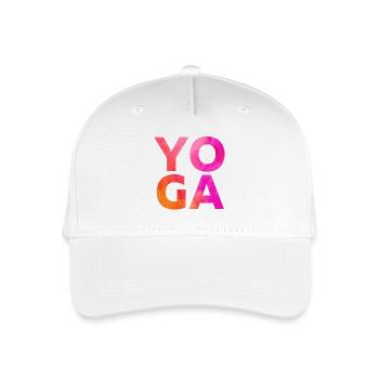 Yoga - Kinder Bio Basecap - Weiß - Vorne