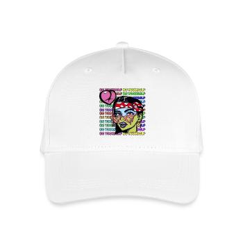 Be yourself - Organic Kids’ Baseball Cap - white - Front