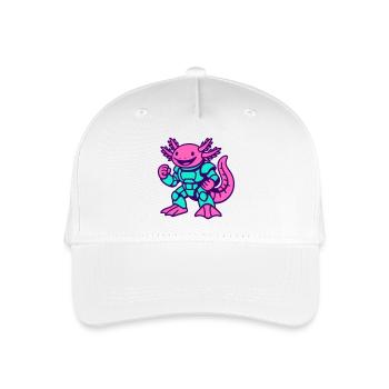 Axolotl Hero - Organic Kids’ Baseball Cap - white - Front