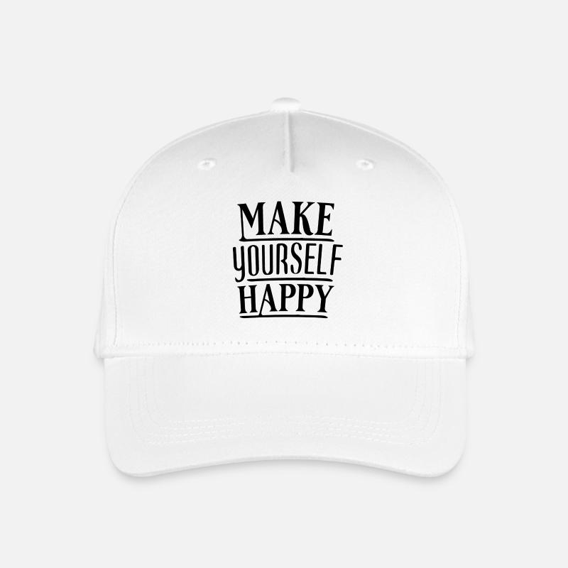 Make yourself happy Self-discovery & bliss - Organic Kids’ Baseball Cap - white