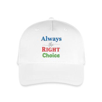 Vivid Multicolour Typography Design - Organic Kids’ Baseball Cap - white - Front