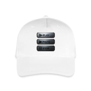 Play Bluebunch Radio, Pause Attitude, Stop Hate - Organic Kids’ Baseball Cap - white - Front