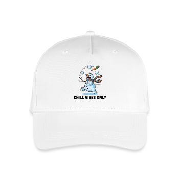 Frosty Jongleur: Chillige Vibes - Kinder Bio Basecap - Weiß - Vorne