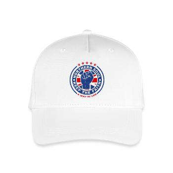 Northern Soul Fist Emblem Keep the Faith - Organic Kids’ Baseball Cap - white - Front