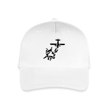 skydiving - Organic Kids’ Baseball Cap - white - Front