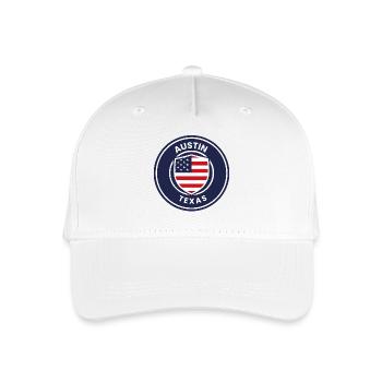 Austin Texas Shield - Organic Kids’ Baseball Cap - white - Front