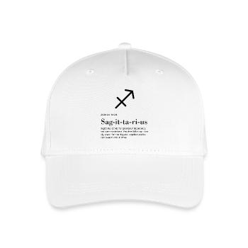 Sagittarius - Zodiac Sign - Kinder Bio Basecap - Weiß - Vorne