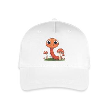 Kawaii Pilzfamilie im Gras - Kinder Bio Basecap - Weiß - Vorne