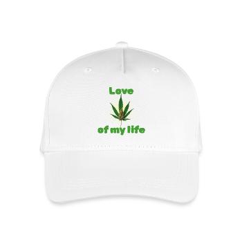 Liebe meines Lebens - Kinder Bio Basecap - Weiß - Vorne