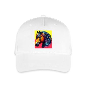 horse - Organic Kids’ Baseball Cap - white - Front
