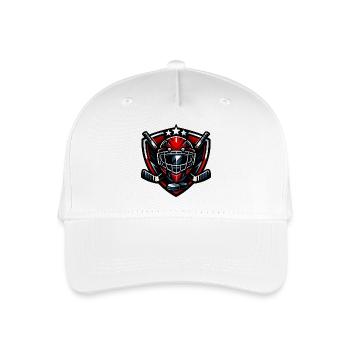 Wappen Hockey - Kinder Bio Basecap - Weiß - Vorne