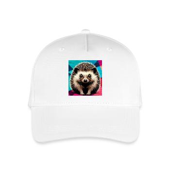 Igel - Kinder Bio Basecap - Weiß - Vorne