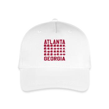 Atlanta, Georgias Gridiron Silhouettes - Kinder Bio Basecap - Weiß - Vorne
