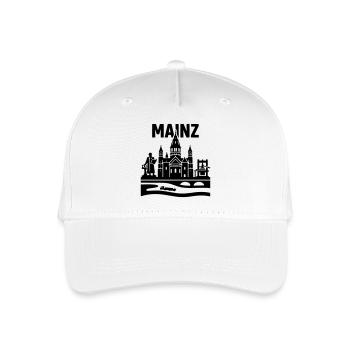 Mainz Silhouette Wahrzeichen - Kinder Bio Basecap - Weiß - Vorne