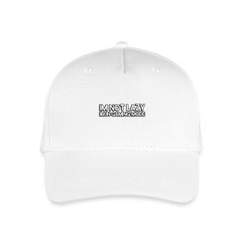I'm not lazy, I'm in gaming mode - Kinder Bio Basecap - Weiß - Vorne