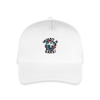 Balle de football - Quelle sauvegarde! - Casquette de baseball bio Enfant - blanc - Devant