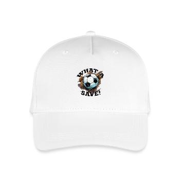Balle de football - Quelle sauvegarde! - Casquette de baseball bio Enfant - blanc - Devant