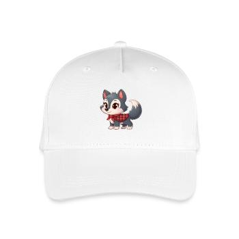 wolf 7 - Casquette de baseball bio Enfant - blanc - Devant