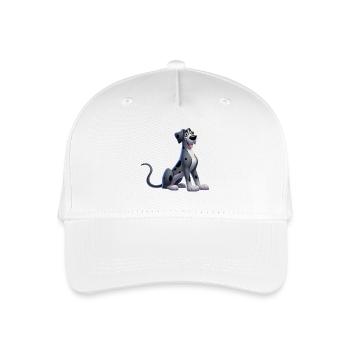 Great Dane - Organic Kids’ Baseball Cap - white - Front