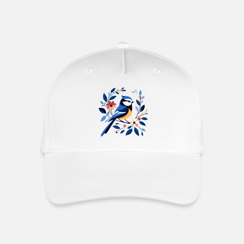 Blaumeise - Kinder Bio Basecap - Weiß
