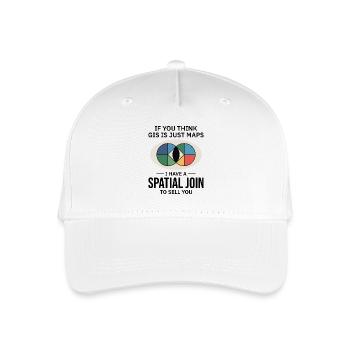 GIS Spatial Join Map Data Analysis - Organic Kids’ Baseball Cap - white - Front