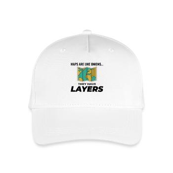 Couches cartographiques SIG Cartographie Données géographiques - Casquette de baseball bio Enfant - blanc - Devant
