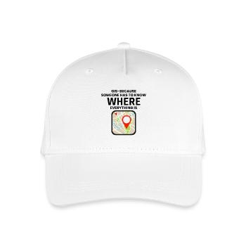 GIS Where Everything Is Map Location - Organic Kids’ Baseball Cap - white - Front
