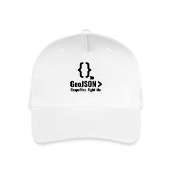 Débat sur le format de données GIS GeoJSON Shapefiles - Casquette de baseball bio Enfant - blanc - Devant