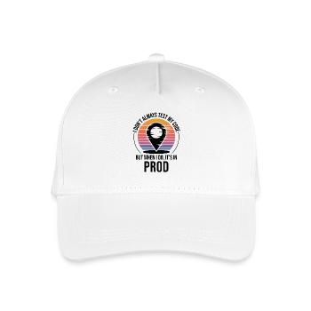 Entwickler Programmierer Programmierer Prod Testing Humor - Kinder Bio Basecap - Weiß - Vorne
