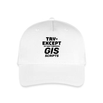 GIS Scripts Programming Try Except Debugging - Organic Kids’ Baseball Cap - white - Front