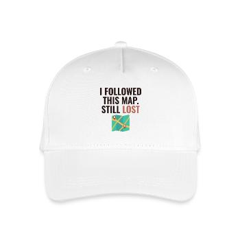 I Followed This Map Still Lost Funny GIS - Organic Kids’ Baseball Cap - white - Front