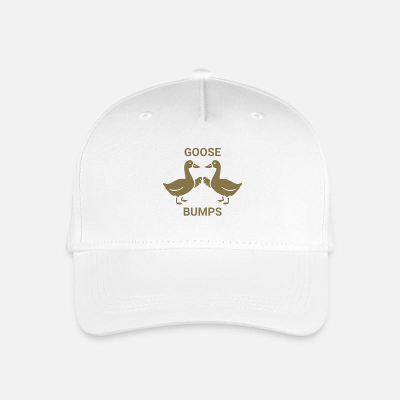 Goose Bumps - Kinder Bio Basecap - Weiß