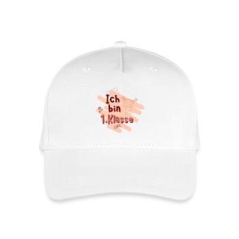 I'm 1st class. First-class elementary school student - Organic Kids’ Baseball Cap - white - Front