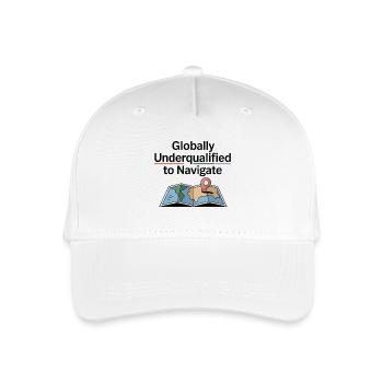 Global unterqualifizierte Navigation GIS Humor - Kinder Bio Basecap - Weiß - Vorne