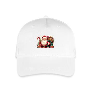 Santa Fun 9 - Kinder Bio Basecap - Weiß - Vorne