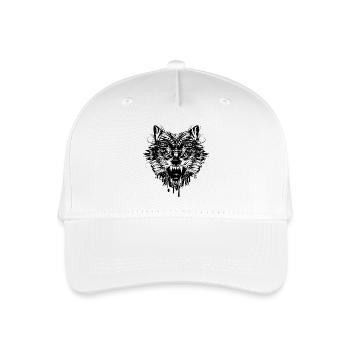 dangerous wolf - Organic Kids’ Baseball Cap - white - Front