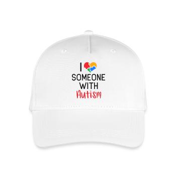 J'aime l'autisme autiste coeur puzzle fils fille - Casquette de baseball bio Enfant - blanc - Devant