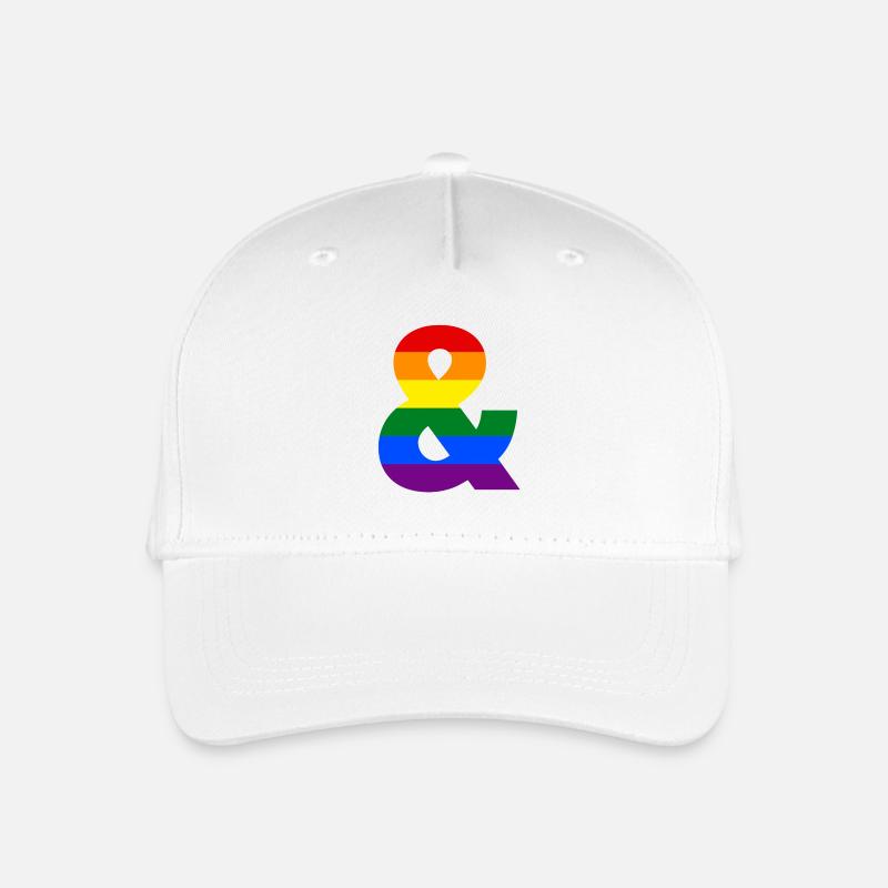 esperluette arc-en-ciel - Casquette de baseball bio Enfant - blanc