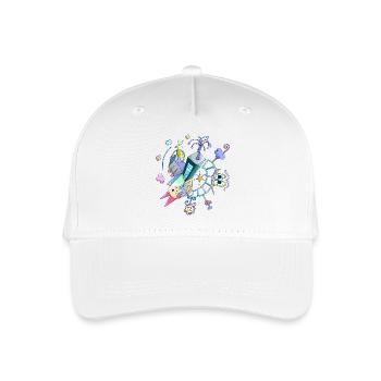 Fantasie - Welt für Kinder - Kinder Bio Basecap - Weiß - Vorne