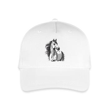 cheval, fan de chevaux, équitation - Casquette de baseball bio Enfant - blanc - Devant