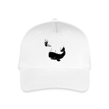Pétunia et baleine - Casquette de baseball bio Enfant - blanc - Devant