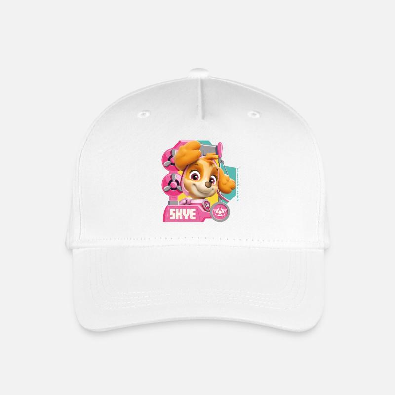Paw Patrol Skye Charakterdesign - Kinder Bio Basecap - Weiß