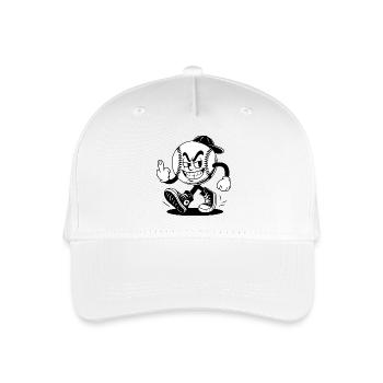 baseball with a confident - Organic Kids’ Baseball Cap - white - Front