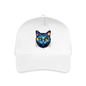 Katze - Kinder Bio Basecap - Weiß - Vorne