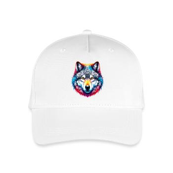 Loup - Casquette de baseball bio Enfant - blanc - Devant