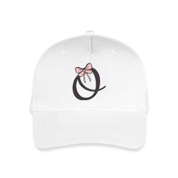 Lettre initiale O Ruban - Casquette de baseball bio Enfant - blanc - Devant